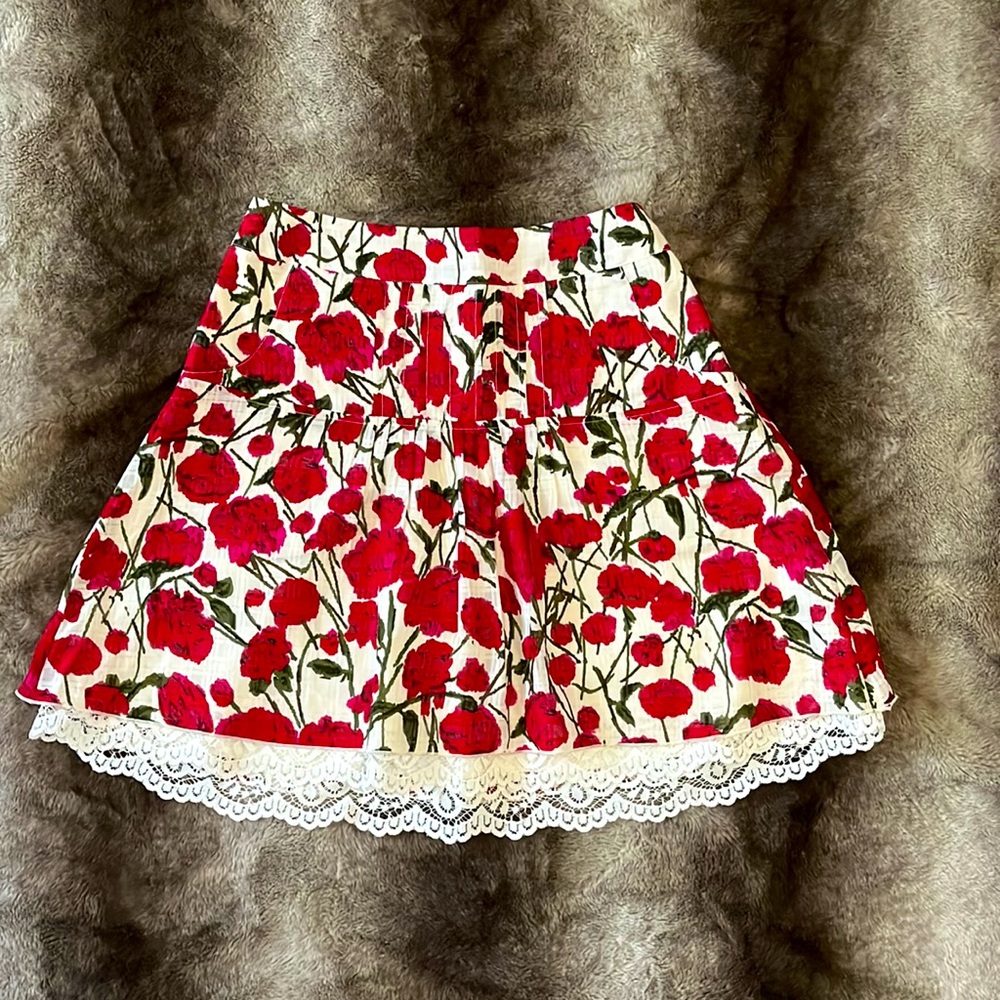 Gorgeous Silk Anna Sui for Anthropologie Skirt Size 2 EUC